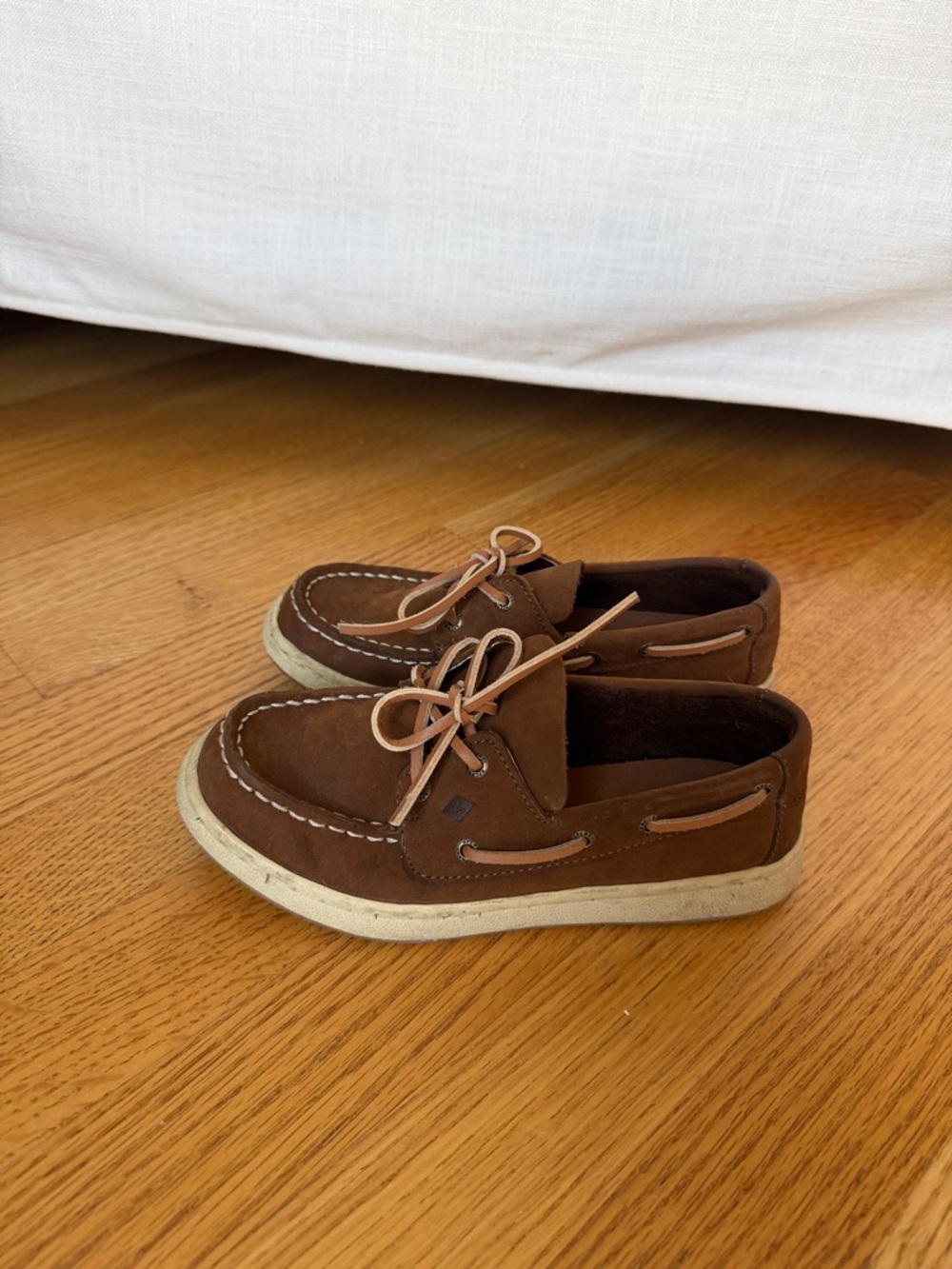 Sperry Brown Kids Dress Boat Shoes